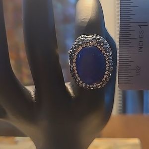New Genuine Lapis Lazulli sexy sophisticated funky ring